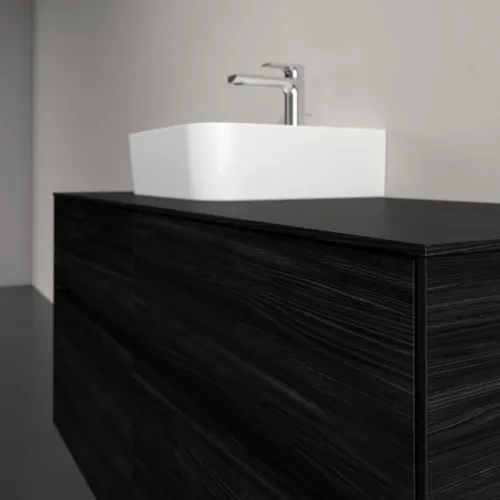 Bild von VILLEROY BOCH Collaro Waschbeckenunterschrank, 4 Auszüge, 1200 x 548 x 500 mm, Black Oak / Black Oak #C09800AB