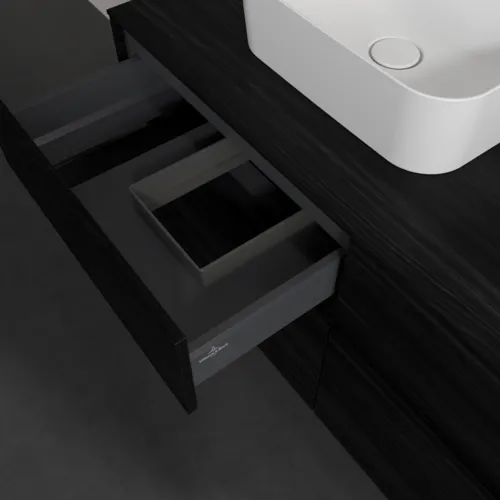 Bild von VILLEROY BOCH Collaro Waschbeckenunterschrank, 4 Auszüge, 1200 x 548 x 500 mm, Black Oak / Black Oak #C09800AB