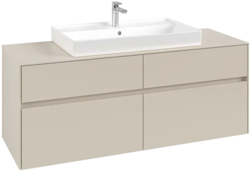 Bild von VILLEROY BOCH Collaro Waschbeckenunterschrank, 4 Auszüge, 1400 x 548 x 500 mm, Cashmere Grey / Cashmere Grey #C08800VN
