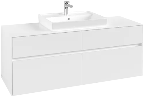 Bild von VILLEROY BOCH Collaro Waschbeckenunterschrank, 4 Auszüge, 1400 x 548 x 500 mm, White Matt / White Matt #C08400MS