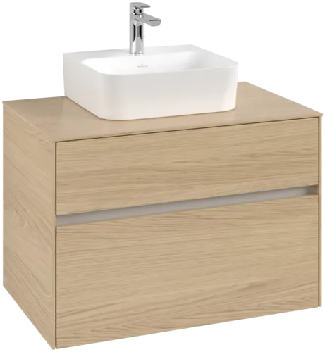 Bild von VILLEROY BOCH Collaro Waschbeckenunterschrank, 2 Auszüge, 800 x 548 x 500 mm, Nordic Oak / Nordic Oak #C09300VJ