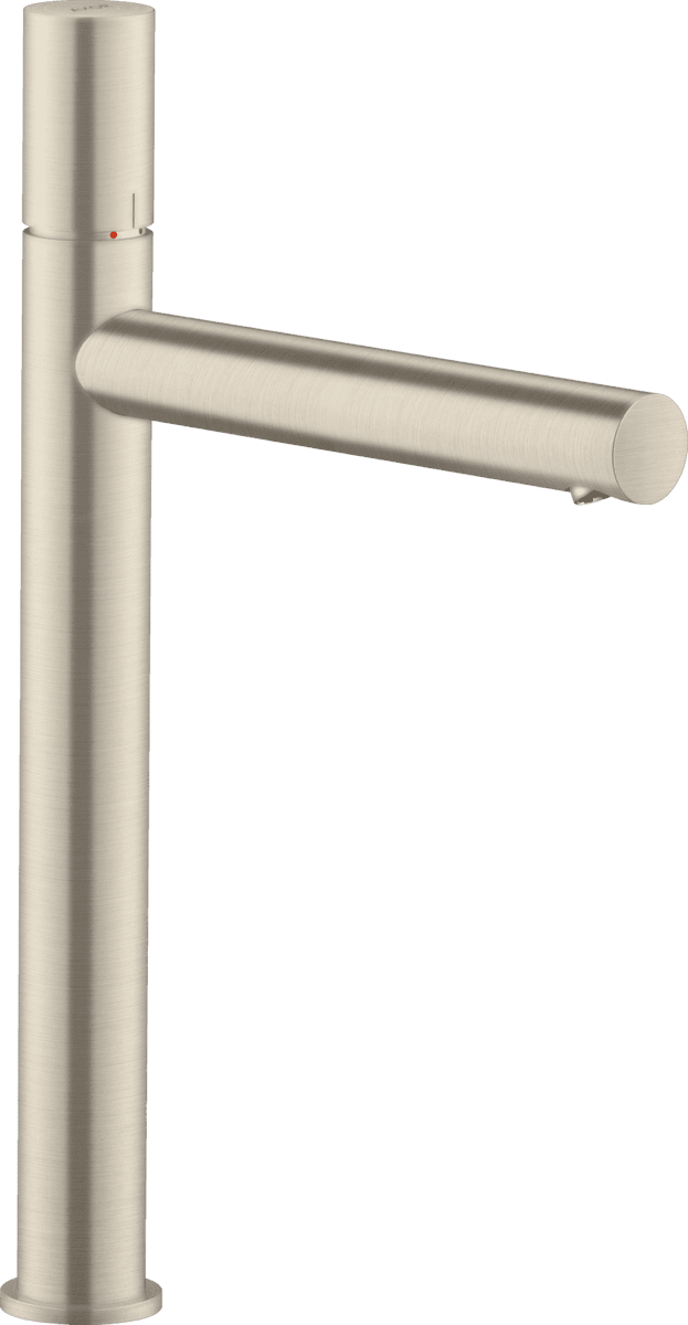 Picture of HANSGROHE AXOR Uno Single lever basin mixer 260 with zero handle for wash bowls and waste set #45004820 - Brushed Nickel