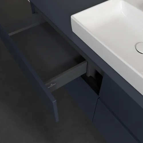 Obrázek VILLEROY BOCH Collaro Vanity unit, with lighting, 4 pull-out compartments, 1400 x 548 x 500 mm, Marine Blue / Marine Blue #C084B0VQ