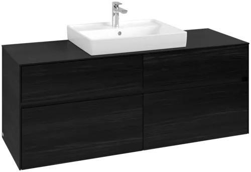 Bild von VILLEROY BOCH Collaro Waschbeckenunterschrank, 4 Auszüge, 1400 x 548 x 500 mm, Black Oak / Black Oak #C08400AB