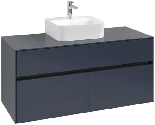 Bild von VILLEROY BOCH Collaro Waschbeckenunterschrank, 4 Auszüge, 1200 x 548 x 500 mm, Marine Blue / Marine Blue #C09700VQ