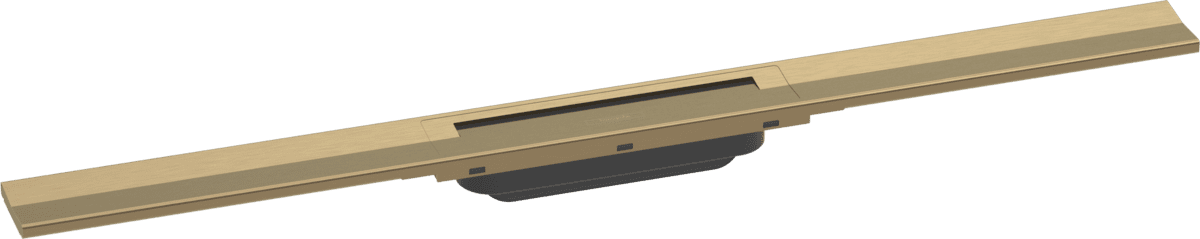 Bild von HANSGROHE RainDrain Flex Fertigset Duschrinne 800 kürzbar #56044140 - Brushed Bronze