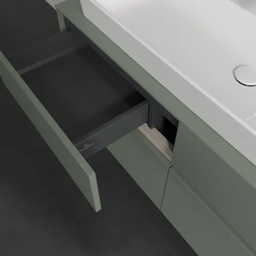 Obrázek VILLEROY BOCH Toaletní skříňka Collaro, s osvětlením, 4 výsuvy, 1200 x 548 x 500 mm, Soft Green / Soft Green #C091B0AF