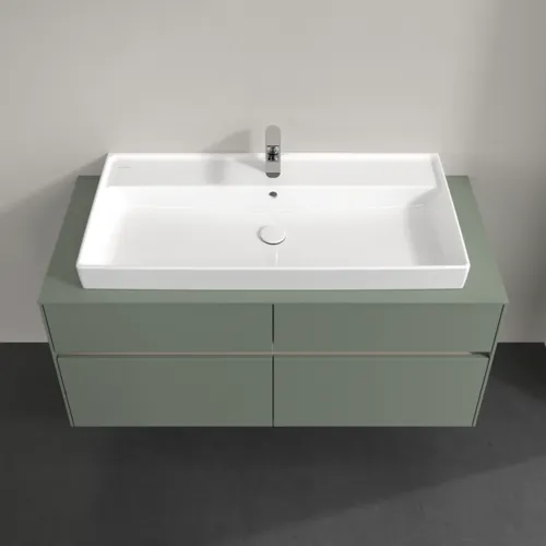 Obrázek VILLEROY BOCH Toaletní skříňka Collaro, s osvětlením, 4 výsuvy, 1200 x 548 x 500 mm, Soft Green / Soft Green #C091B0AF