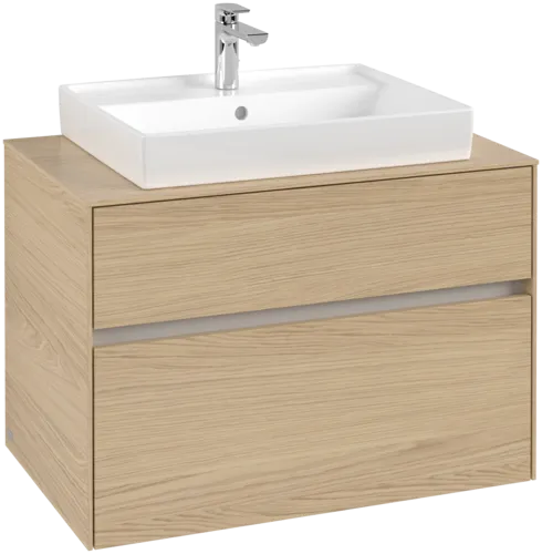 Bild von VILLEROY BOCH Collaro Waschbeckenunterschrank, 2 Auszüge, 800 x 548 x 500 mm, Nordic Oak / Nordic Oak #C08000VJ