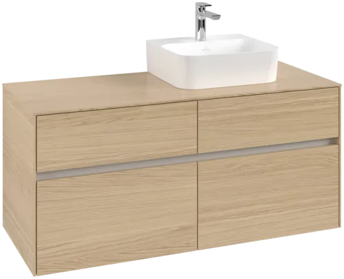 Bild von VILLEROY BOCH Collaro Waschbeckenunterschrank, 4 Auszüge, 1200 x 548 x 500 mm, Nordic Oak / Nordic Oak #C09900VJ