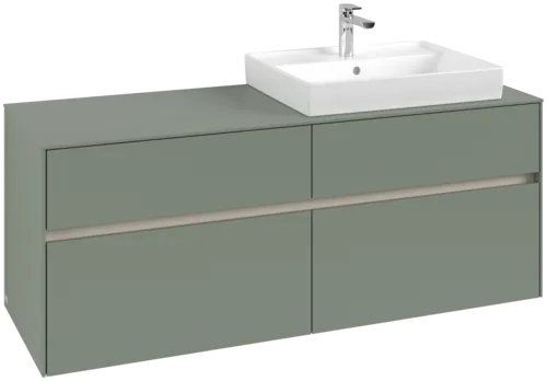 Bild von VILLEROY BOCH Collaro Waschbeckenunterschrank, 4 Auszüge, 1400 x 548 x 500 mm, Soft Green / Soft Green #C08600AF