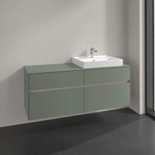 Bild von VILLEROY BOCH Collaro Waschbeckenunterschrank, 4 Auszüge, 1400 x 548 x 500 mm, Soft Green / Soft Green #C08600AF