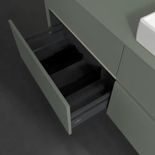 Bild von VILLEROY BOCH Collaro Waschbeckenunterschrank, 4 Auszüge, 1400 x 548 x 500 mm, Soft Green / Soft Green #C08600AF