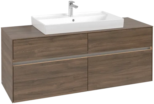 Bild von VILLEROY BOCH Collaro Waschbeckenunterschrank, mit Beleuchtung, 4 Auszüge, 1400 x 548 x 500 mm, Arizona Oak / Arizona Oak #C088B0VH