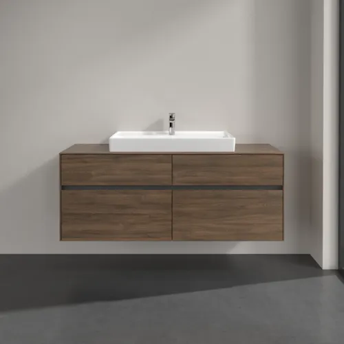 Bild von VILLEROY BOCH Collaro Waschbeckenunterschrank, mit Beleuchtung, 4 Auszüge, 1400 x 548 x 500 mm, Arizona Oak / Arizona Oak #C088B0VH