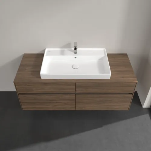 Bild von VILLEROY BOCH Collaro Waschbeckenunterschrank, mit Beleuchtung, 4 Auszüge, 1400 x 548 x 500 mm, Arizona Oak / Arizona Oak #C088B0VH