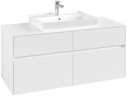 Bild von VILLEROY BOCH Collaro Waschbeckenunterschrank, 4 Auszüge, 1200 x 548 x 500 mm, White Matt / White Matt #C08100MS