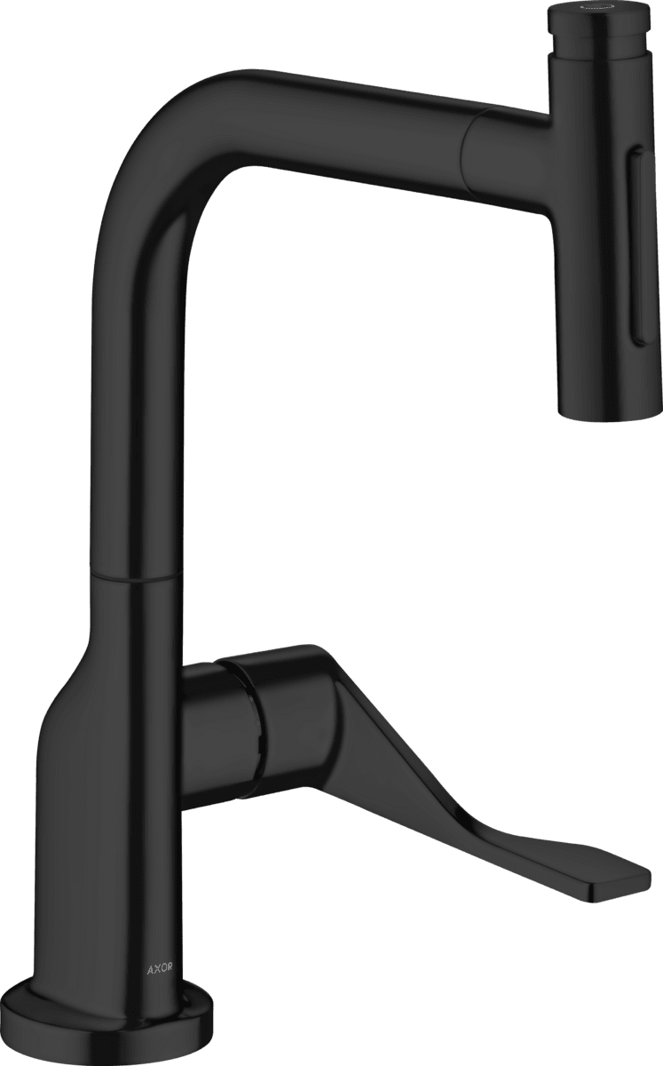Bild von HANSGROHE AXOR Citterio Einhebel-Küchenmischer Select 230 2jet mit Ausziehbrause #39863670 - Mattschwarz