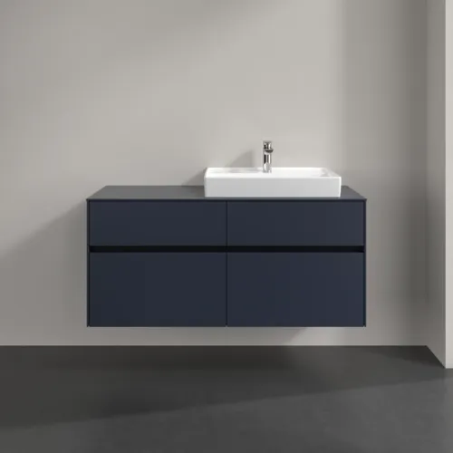 Bild von VILLEROY BOCH Collaro Waschbeckenunterschrank, 4 Auszüge, 1200 x 548 x 500 mm, Marine Blue / Marine Blue #C08300VQ