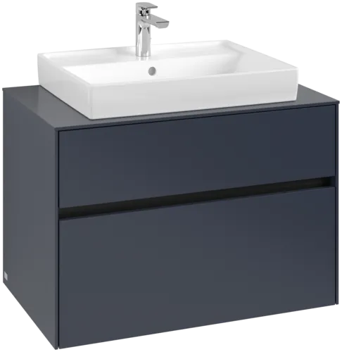 Bild von VILLEROY BOCH Collaro Waschbeckenunterschrank, mit Beleuchtung, 2 Auszüge, 800 x 548 x 500 mm, Marine Blue / Marine Blue #C080B0VQ