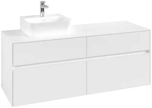 Bild von VILLEROY BOCH Collaro Waschbeckenunterschrank, 4 Auszüge, 1400 x 548 x 500 mm, White Matt / White Matt #C10100MS