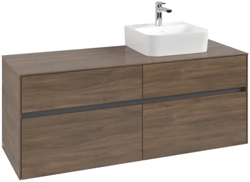 Bild von VILLEROY BOCH Collaro Waschbeckenunterschrank, 4 Auszüge, 1400 x 548 x 500 mm, Arizona Oak / Arizona Oak #C10200VH