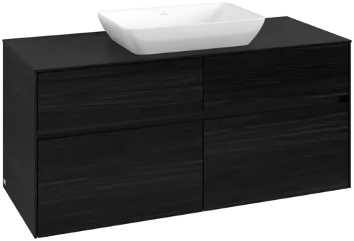 Bild von VILLEROY BOCH Collaro Waschbeckenunterschrank, 4 Auszüge, 1200 x 548 x 500 mm, Black Oak / Black Oak #C11200AB