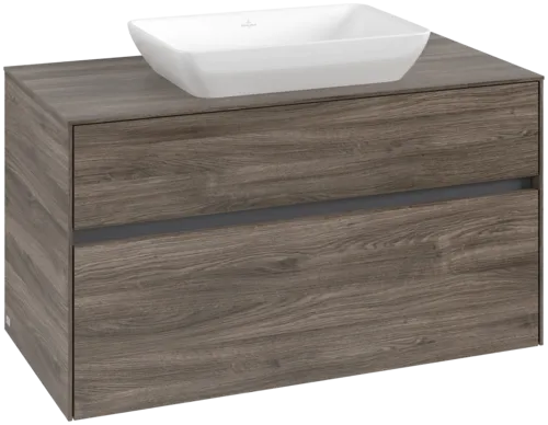 Bild von VILLEROY BOCH Collaro Waschbeckenunterschrank, 2 Auszüge, 1000 x 548 x 500 mm, Stone Oak / Stone Oak #C10900RK