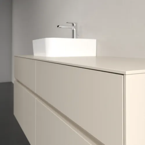 Bild von VILLEROY BOCH Collaro Waschbeckenunterschrank, 4 Auszüge, 1400 x 548 x 500 mm, Cashmere Grey / Cashmere Grey #C10100VN
