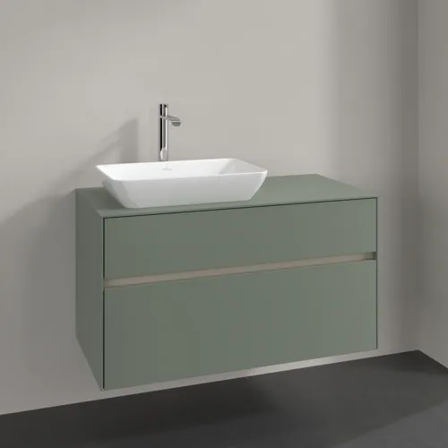 Bild von VILLEROY BOCH Collaro Waschbeckenunterschrank, 2 Auszüge, 1000 x 548 x 500 mm, Soft Green / Soft Green #C11000AF