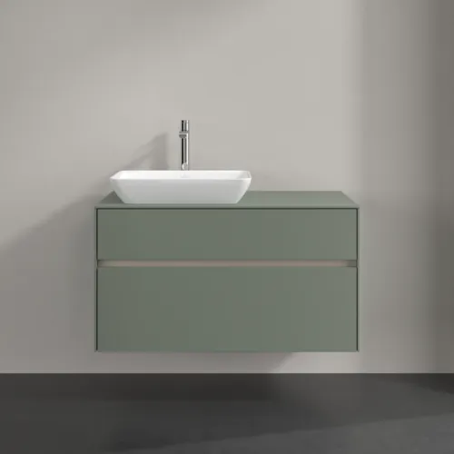 Bild von VILLEROY BOCH Collaro Waschbeckenunterschrank, 2 Auszüge, 1000 x 548 x 500 mm, Soft Green / Soft Green #C11000AF