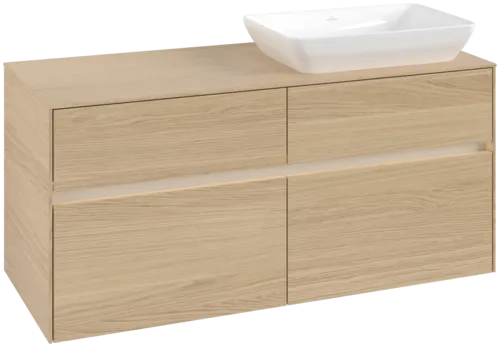 Bild von VILLEROY BOCH Collaro Waschbeckenunterschrank, mit Beleuchtung, 4 Auszüge, 1200 x 548 x 500 mm, Nordic Oak / Nordic Oak #C114B0VJ