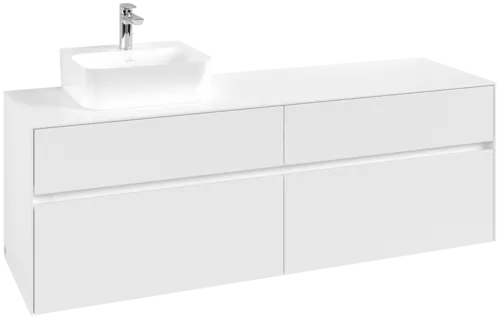 Bild von VILLEROY BOCH Collaro Waschbeckenunterschrank, 4 Auszüge, 1600 x 548 x 500 mm, White Matt / White Matt #C10500MS
