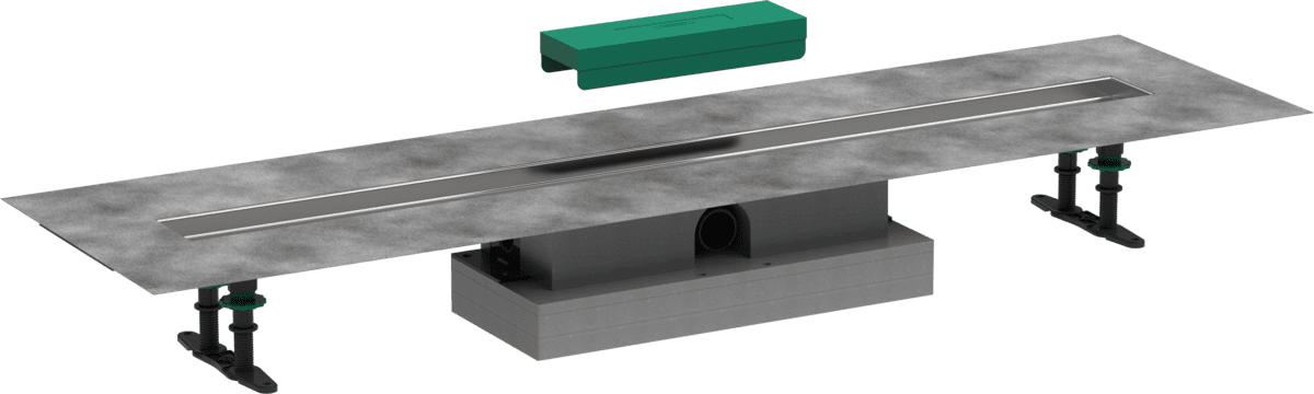 Bild von HANSGROHE uBox universal Komplettset für flache Installation 1000 für Duschrinnen Fertigsets #56020180