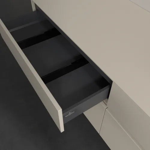Bild von VILLEROY BOCH Collaro Waschbeckenunterschrank, mit Beleuchtung, 4 Auszüge, 1600 x 548 x 500 mm, Cashmere Grey / Cashmere Grey #C106B0VN