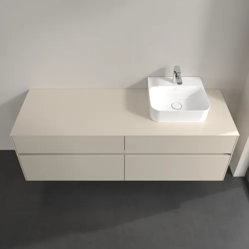 Bild von VILLEROY BOCH Collaro Waschbeckenunterschrank, mit Beleuchtung, 4 Auszüge, 1600 x 548 x 500 mm, Cashmere Grey / Cashmere Grey #C106B0VN