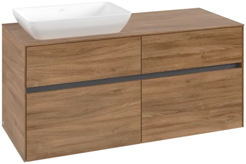 Bild von VILLEROY BOCH Collaro Waschbeckenunterschrank, 4 Auszüge, 1200 x 548 x 500 mm, Kansas Oak / Kansas Oak #C11300RH