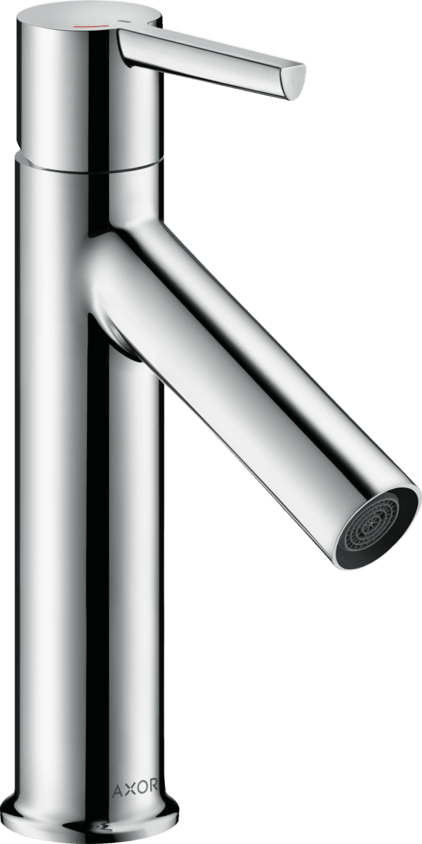 Bild von HANSGROHE AXOR Starck Einhebel-Waschtischmischer 100 CoolStart mit Hebelgriff und Zugstangen-Ablaufgarnitur #10007000 - Chrom