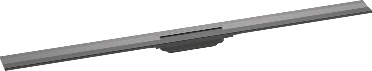 Bild von HANSGROHE RainDrain Flex Fertigset Duschrinne 1200 kürzbar zur Wandmontage #56054340 - Brushed Black Chrome
