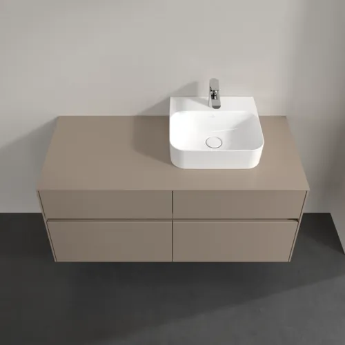 Obrázek VILLEROY BOCH Toaletní skříňka Collaro, 4 výsuvy, 1200 x 548 x 500 mm, taupe / taupe #C09900VM