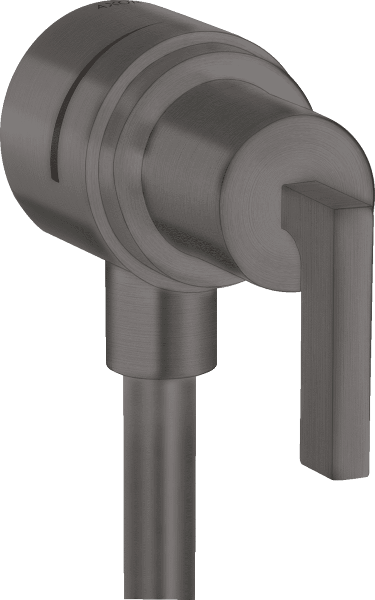 Bild von HANSGROHE AXOR Citterio Wandanschluss Stop mit Rückflussverhinderer, Absperrventil und Hebelgriff #39882340 - Brushed Black Chrome