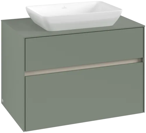 Bild von VILLEROY BOCH Collaro Waschbeckenunterschrank, 2 Auszüge, 800 x 548 x 500 mm, Soft Green / Soft Green #C10800AF
