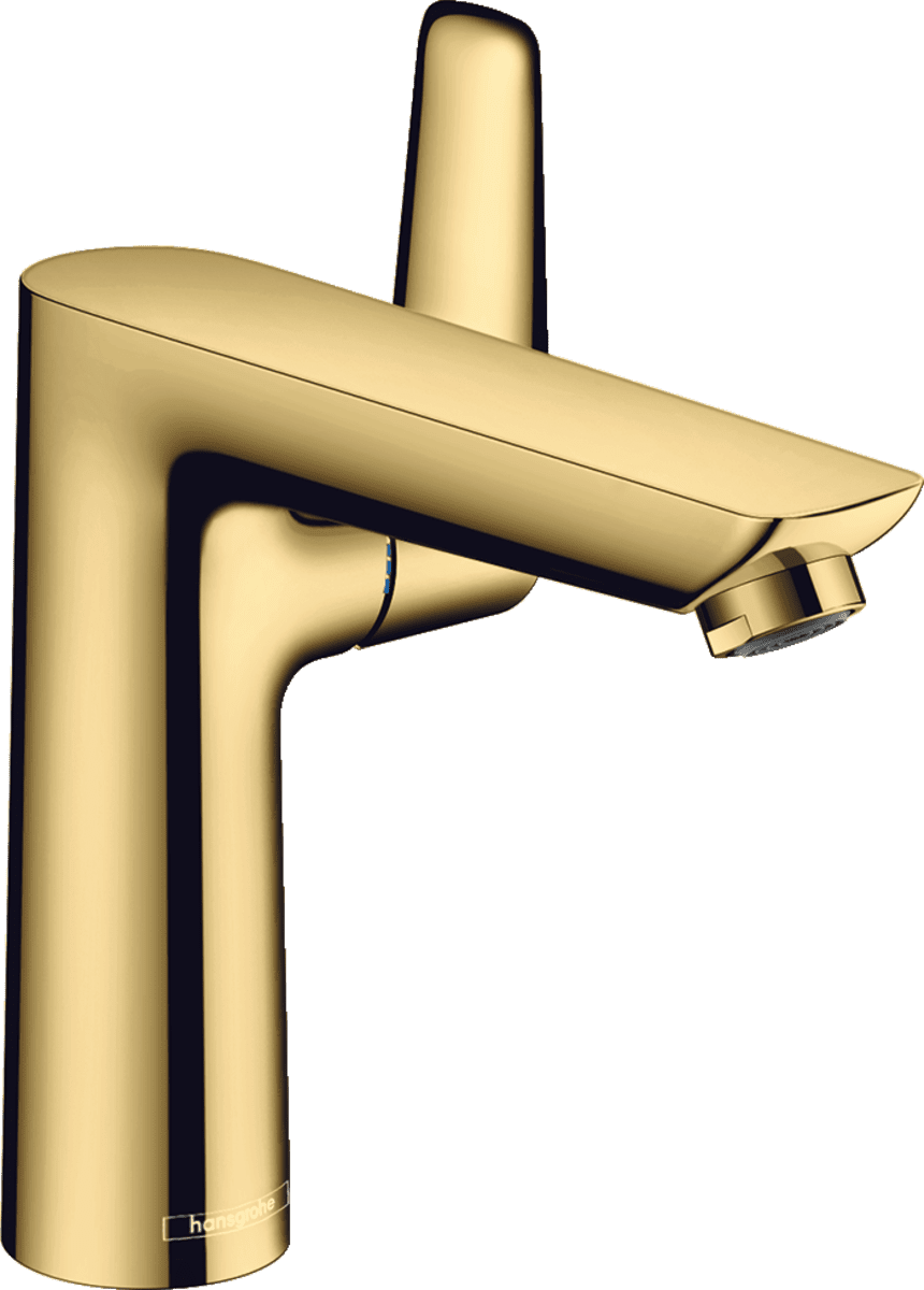 Bild von HANSGROHE Talis E Einhebel-Waschtischmischer 150 mit Zugstangen-Ablaufgarnitur #71754990 - Polished Gold Optic