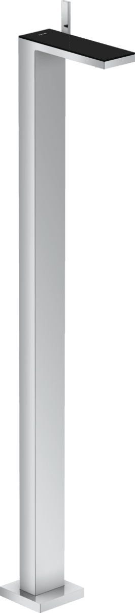 Bild von HANSGROHE AXOR MyEdition Einhebel-Waschtischmischer bodenstehend mit Push-Open Ablaufgarnitur #47040600 - Chrom/Schwarzglas