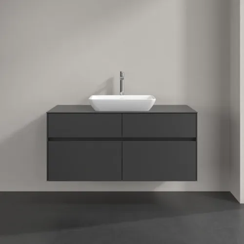 Obrázek VILLEROY BOCH Collaro toaletní skříňka, 4 výsuvy, 1200 x 548 x 500 mm, Grafit / Grafit #C11200VR