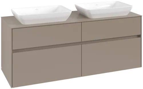Bild von VILLEROY BOCH Collaro Waschbeckenunterschrank, 4 Auszüge, 1400 x 548 x 500 mm, Taupe / Taupe #C11900VM