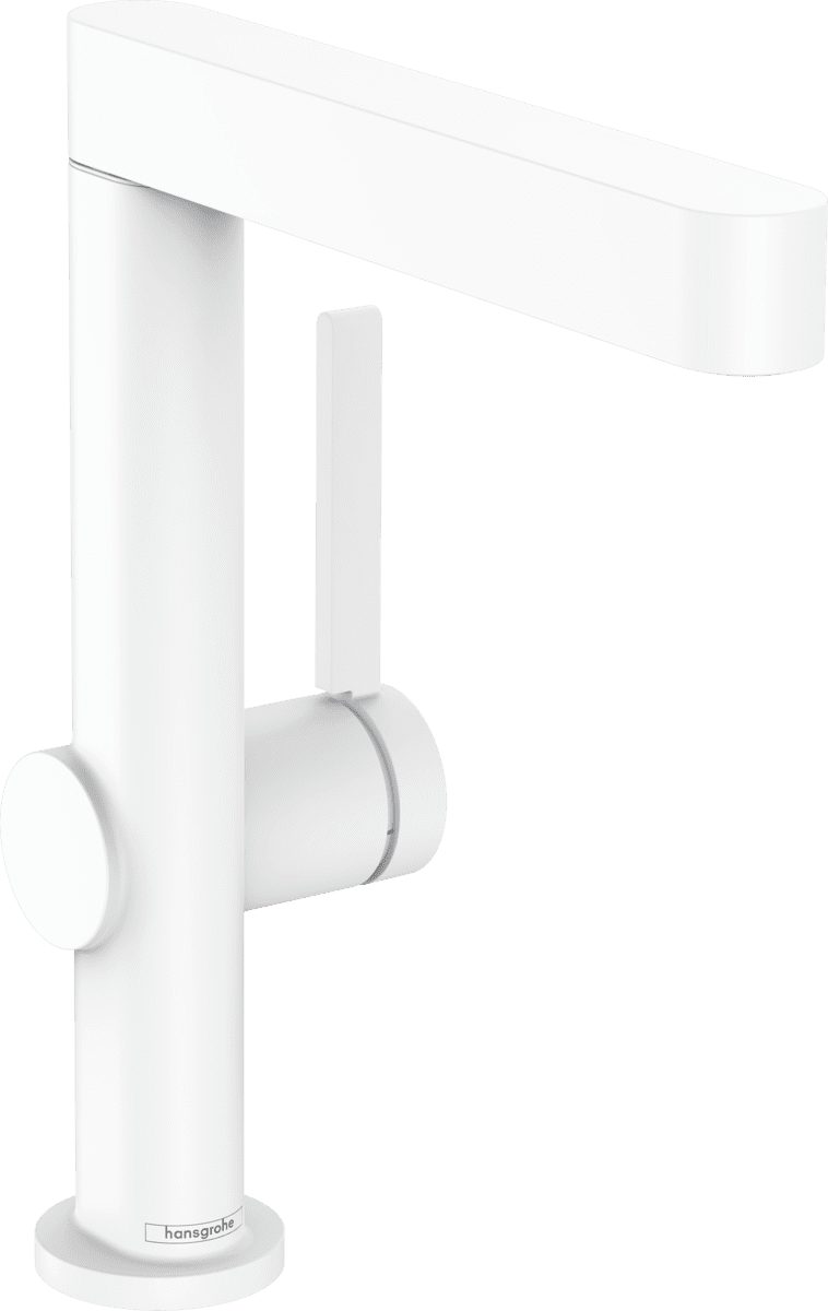 Bild von HANSGROHE Finoris Einhebel-Waschtischmischer 230 mit Schwenkauslauf und Push-Open Ablaufgarnitur #76060700 - Mattweiß