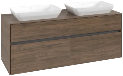 Bild von VILLEROY BOCH Collaro Waschbeckenunterschrank, 4 Auszüge, 1400 x 548 x 500 mm, Arizona Oak / Arizona Oak #C11900VH