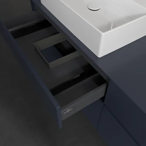 Bild von VILLEROY BOCH Collaro Waschbeckenunterschrank, 4 Auszüge, 1600 x 548 x 500 mm, Marine Blue / Marine Blue #C13500VQ
