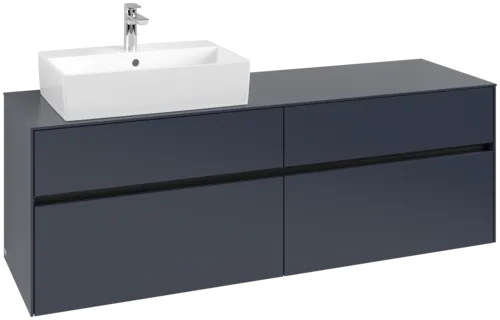 Bild von VILLEROY BOCH Collaro Waschbeckenunterschrank, 4 Auszüge, 1600 x 548 x 500 mm, Marine Blue / Marine Blue #C13500VQ